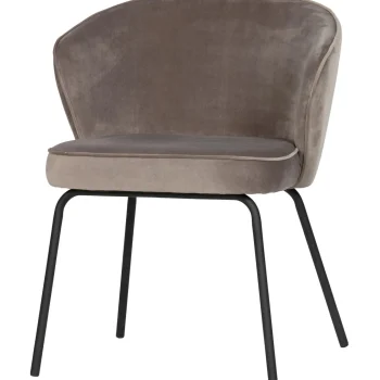 Clearance WOOOD Admit Eetkamerstoel Velvet Khaki