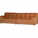 Fashion WOOOD Allure 3-zits Bank Velvet Terra