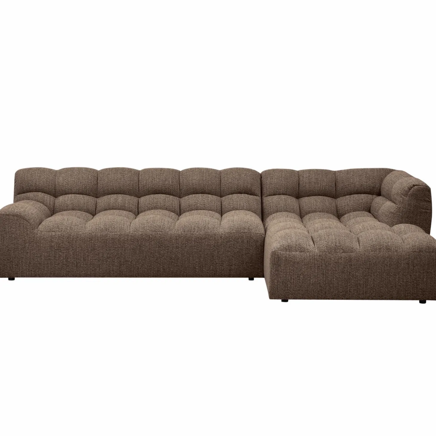 allure-chaise-longue-rechts-ge-ZKyBYNwk-1.webp Clearance WOOOD Allure Chaise Longue Rechts Geweven Stof Donkerbruin Melange