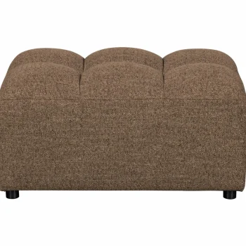 Sale WOOOD Allure Hocker Geweven Stof Donkerbruin Melange