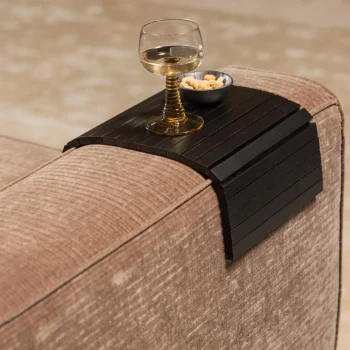 Best WOOOD Armleuning Flexibel Dienblad - M Zwart