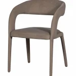 Online WOOOD Arms Eetkamerstoel Vilt Bruin