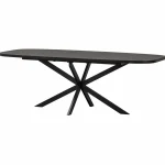 Best WOOOD Arros Eettafel Uitschuifbaar 180-220x90 Cm Mdf Zwart