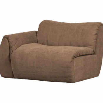 Clearance WOOOD Baggy 1-zits Element Met Arm Links Geweven Chenille Bruin