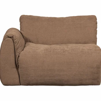 Clearance WOOOD Baggy 1-zits Element Met Arm Links Geweven Chenille Bruin