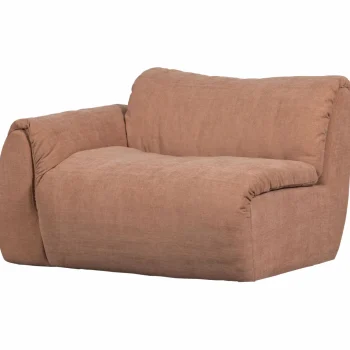 Clearance WOOOD Baggy 1-zits Element Met Arm Links Geweven Chenille Oudroze