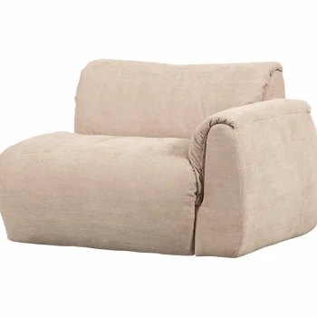 Clearance WOOOD Baggy 1-zits Element Met Arm Rechts Geweven Chenille Zand