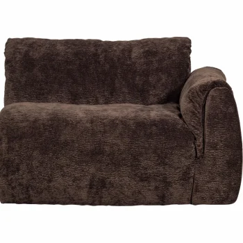 New WOOOD Baggy 1-zits Element Met Arm Rechts 3D Chenille Donkerbruin