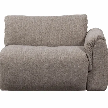 Fashion WOOOD Baggy 1-zits Element Met Arm Rechts Bruin Melange