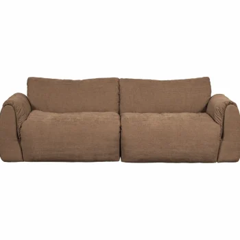 Online WOOOD Baggy 2-zits Bank Geweven Chenille Bruin