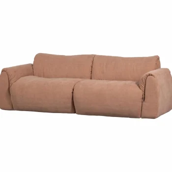 Sale WOOOD Baggy 2-zits Bank Geweven Chenille Oud Roze Oudroze