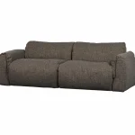 Hot WOOOD Baggy 2-zits Bank Geweven Stof Warmgrijs Melange Warm Grijs Melange