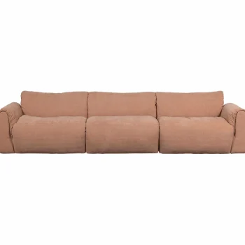 Online WOOOD Baggy 3-zits Bank Geweven Chenille Oud Roze Oudroze