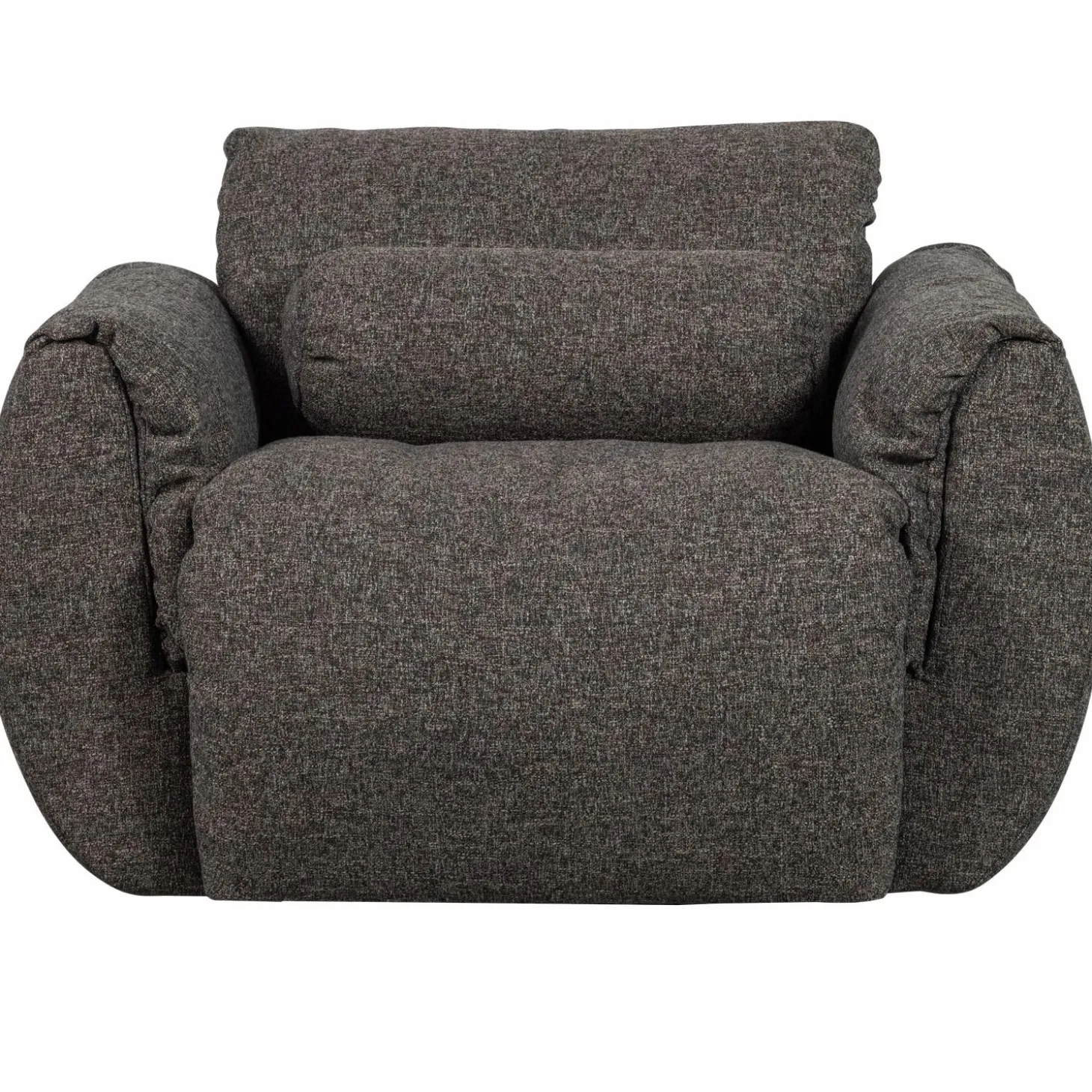 baggy-draaifauteuil-geweven-st-fkuMkUdw-4.webp Outlet WOOOD Baggy Draaifauteuil Geweven Stof Warmgrijs Melange