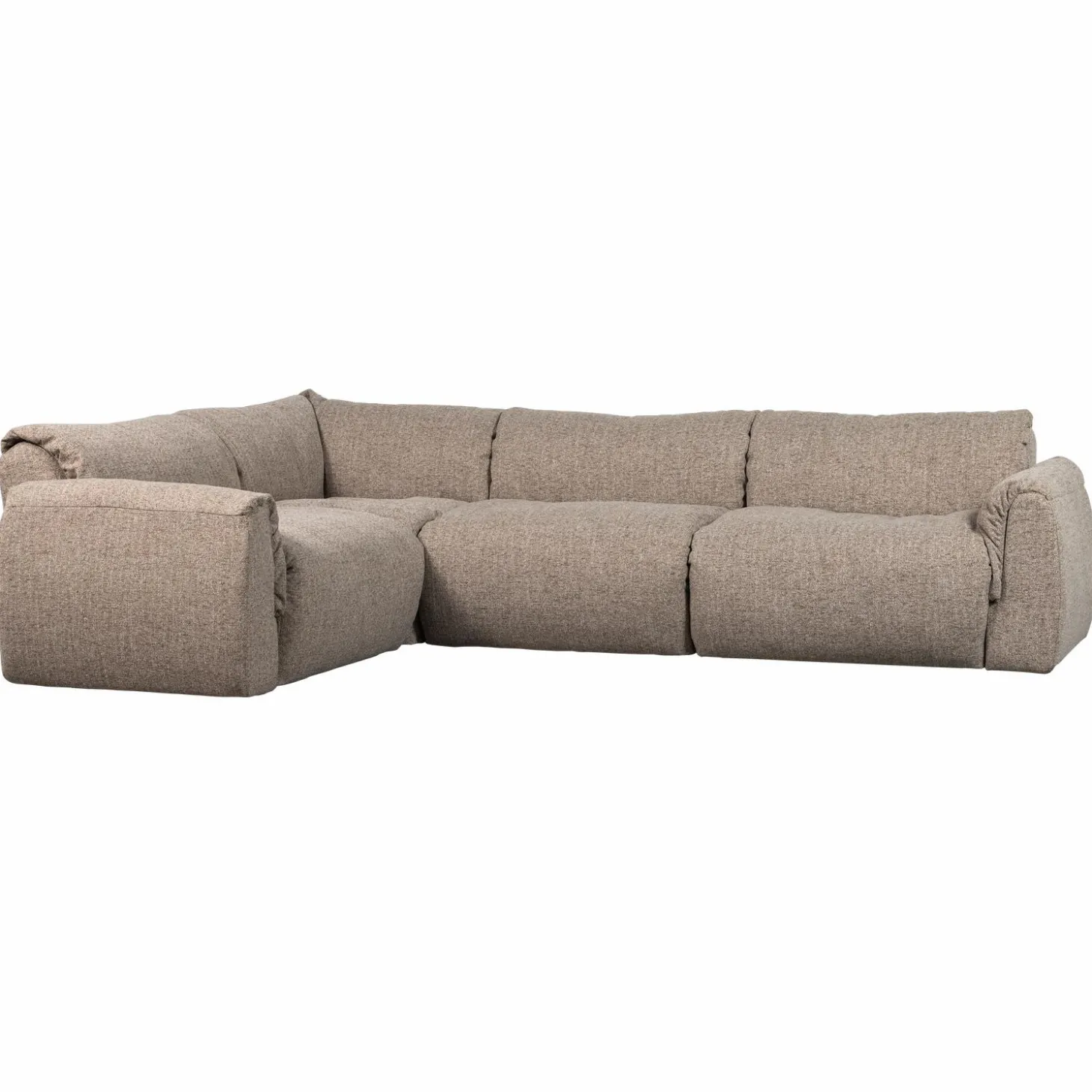 baggy-hoekbank-links-geweven-s-UgUWpzQs-0.webp Online WOOOD Baggy Hoekbank Links Geweven Stof Bruin Melange