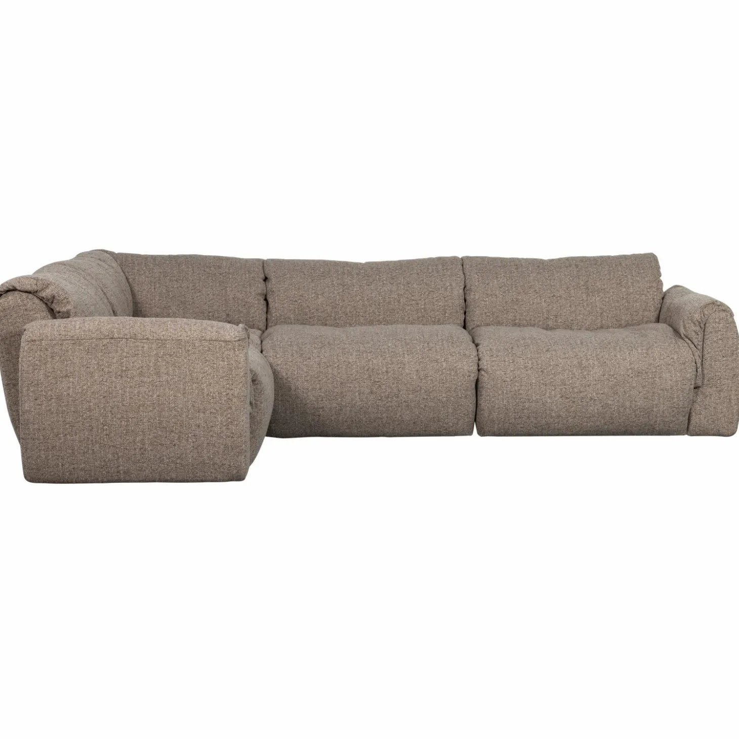 baggy-hoekbank-links-geweven-s-UgUWpzQs-1.webp Online WOOOD Baggy Hoekbank Links Geweven Stof Bruin Melange