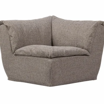 Online WOOOD Baggy Hoekelement Bruin Melange