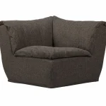 Clearance WOOOD Baggy Hoekelement Warmgrijs Melange Warm Grijs Melange