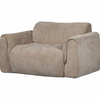 New WOOOD Baggy Loveseat 3D Chenille Zand