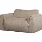 Clearance WOOOD Baggy Loveseat Geweven Stof Bruin Melange