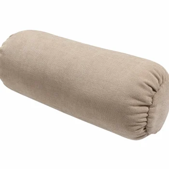 Discount WOOOD Baggy Rolkussen 50xø23 Cm Geweven Chenille Zand