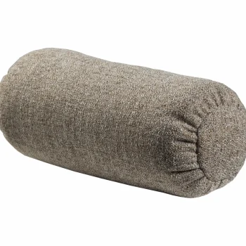 New WOOOD Baggy Rolkussen 50xø23 Cm Geweven Stof Bruin Melange