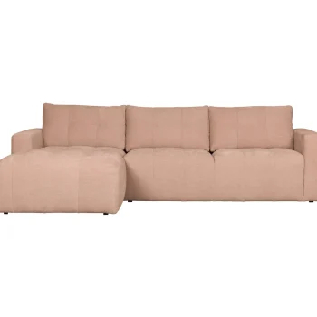 Discount WOOOD Bar Chaise Longue Geweven Stof Links Roze