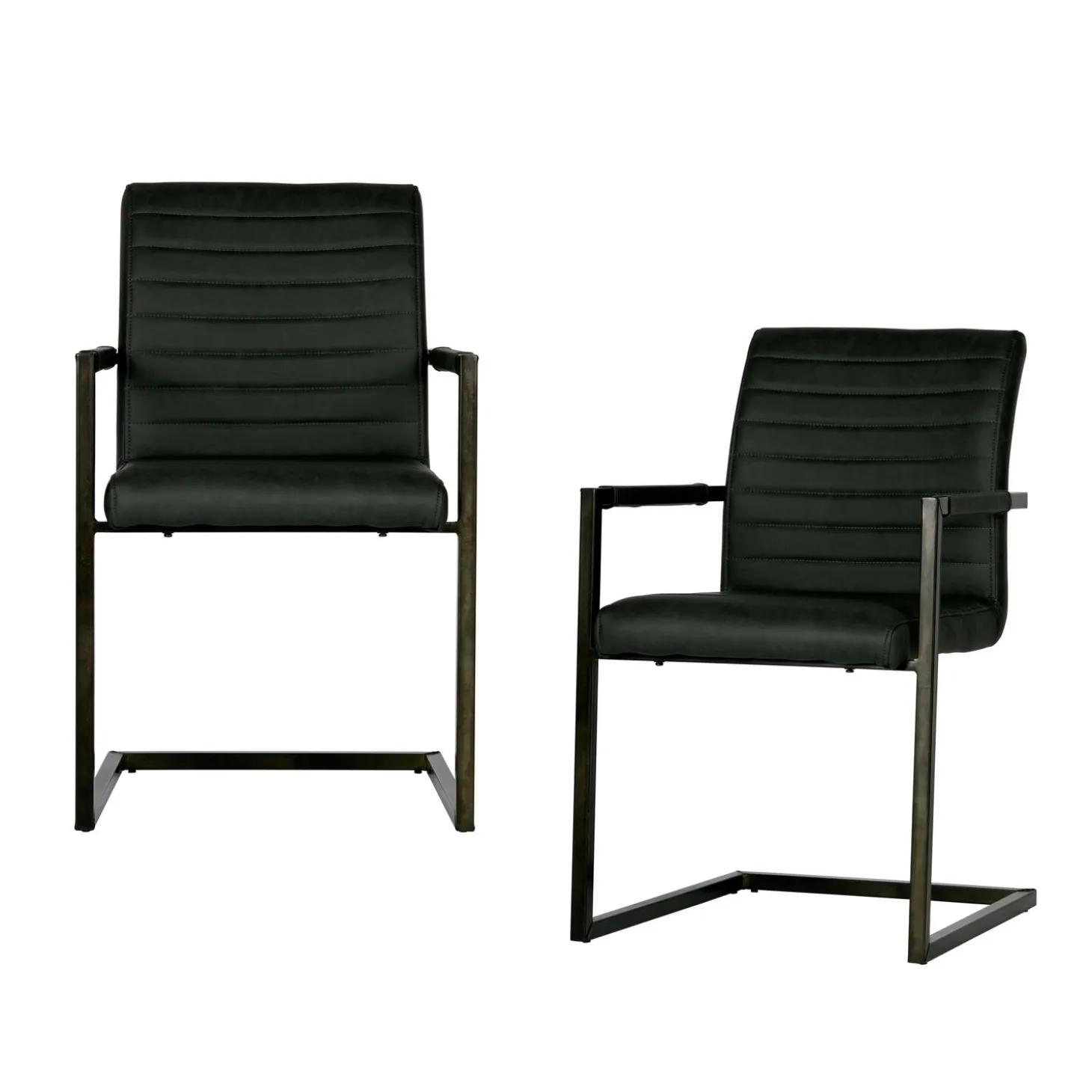 bas-eetkamerstoel-pu-antraciet-qLGJUWIB-4.webp Sale WOOOD Bas Eetkamerstoel Pu Antraciet