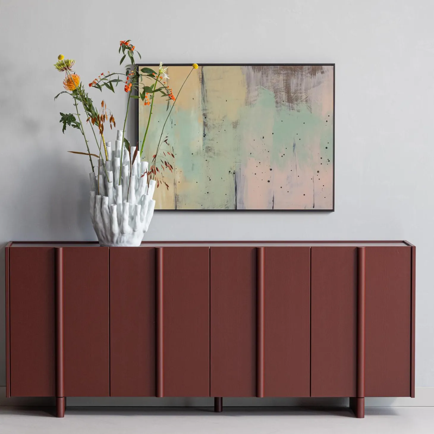 basu-dressoir-grenen-bordeauxr-dQXeHLPJ-2.webp Fashion WOOOD Basu Dressoir Grenen Rood Bordeaux