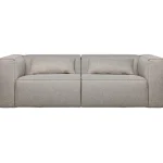 Outlet WOOOD Bean 3,5-zits Bank Incl. Kussens Melange Lichtgrijs