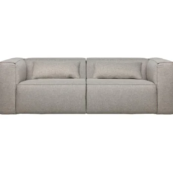 Outlet WOOOD Bean 3,5-zits Bank Incl. Kussens Melange Lichtgrijs