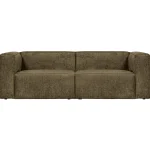 New WOOOD Bean 3,5-zits Bank Structure Velvet Moss