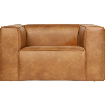 Best WOOOD Bean Fauteuil Ecoleer Cognac