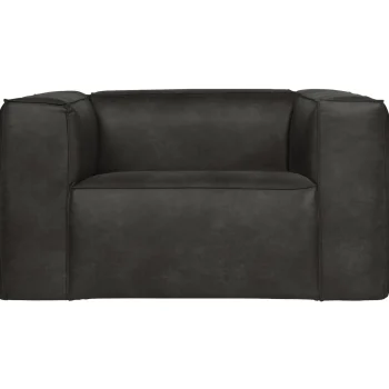Hot WOOOD Bean Fauteuil Ecoleer Zwart