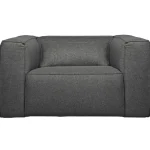 Fashion WOOOD Bean Fauteuil Incl. Kussen Gemeleerd Middengrijs