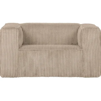Online WOOOD Bean Fauteuil Ribstof Travertin