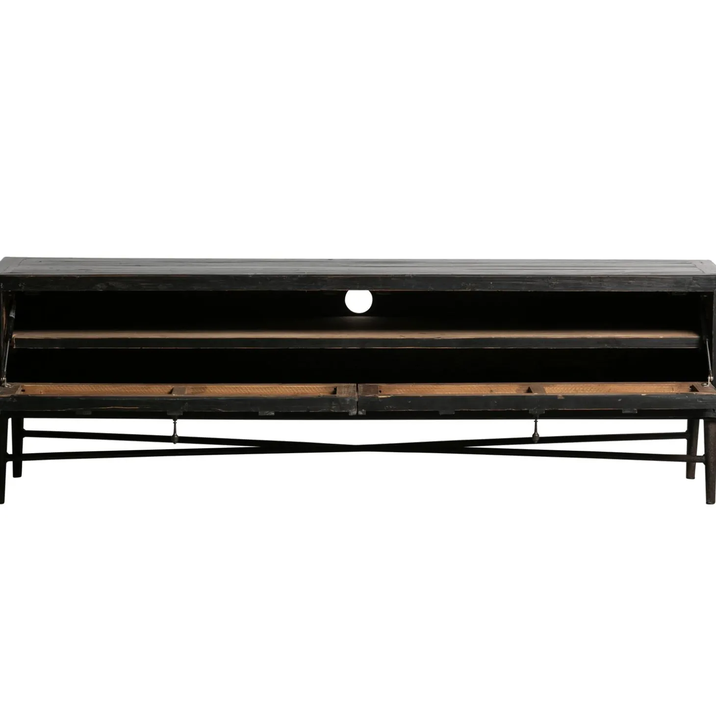 bequest-tv-meubel-hout-zwart-1-yqknctij-5.webp Discount WOOOD Bequest Tv Meubel Hout Zwart 160 Cm