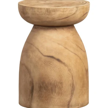 Sale WOOOD Bink Kruk Hout Naturel 40xø28 Cm