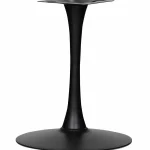 Hot WOOOD Bistro Trompetvoet Metaal Matzwart 72xø60 Cm