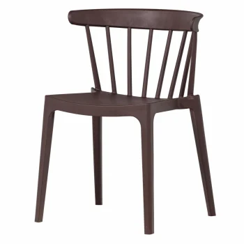 Fashion WOOOD Bliss Tuinstoel Met Spijlen Kunststof Paars/bruin