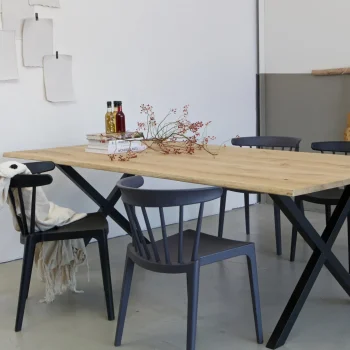 Best WOOOD Bliss Tuinstoel Met Spijlen Kunststof Zwart