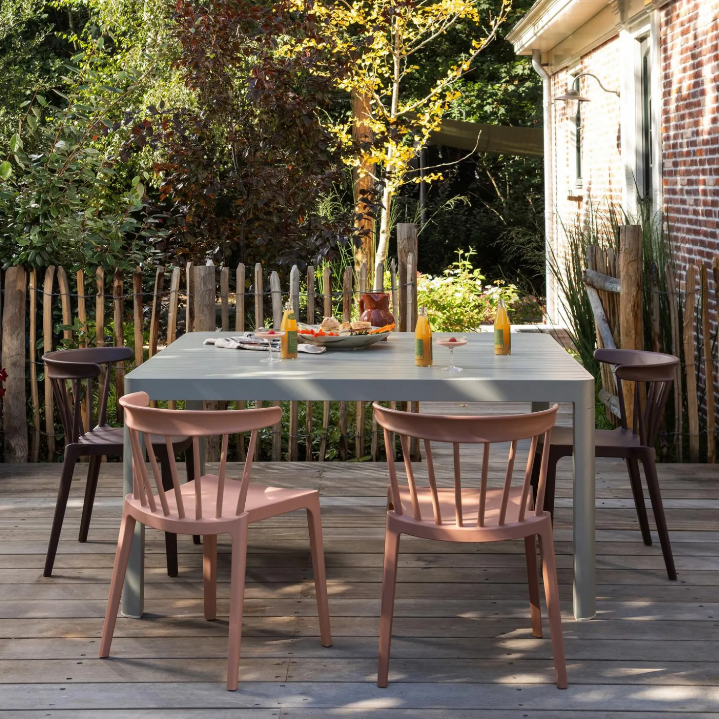 bliss-tuinstoel-met-spijlen-ku-xADoylZx-2.webp Clearance WOOOD Bliss Tuinstoel Met Spijlen Kunststof Zalmroze