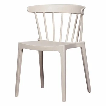 New WOOOD Bliss Tuinstoel Met Spijlen Off White Melange