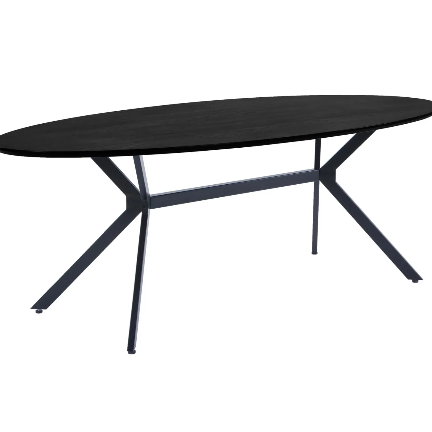 bruno-eettafel-ovaal-mdf-zwart-vpIelnUv-0.webp Outlet WOOOD Bruno Eettafel Ovaal Mdf Zwart 220x100 Cm