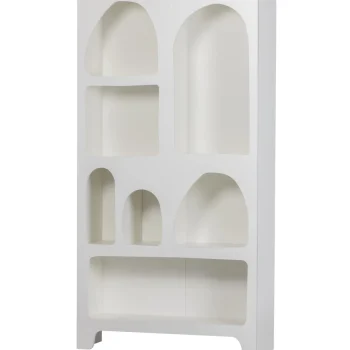 Best WOOOD Caz Vakkenkast Breed Wit