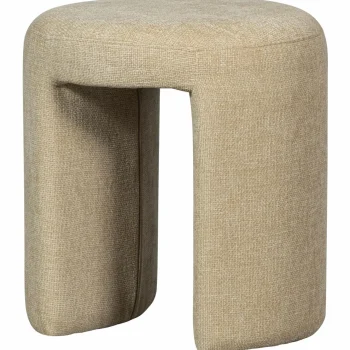 Fashion WOOOD Charlie Gestoffeerde Kruk Naturel