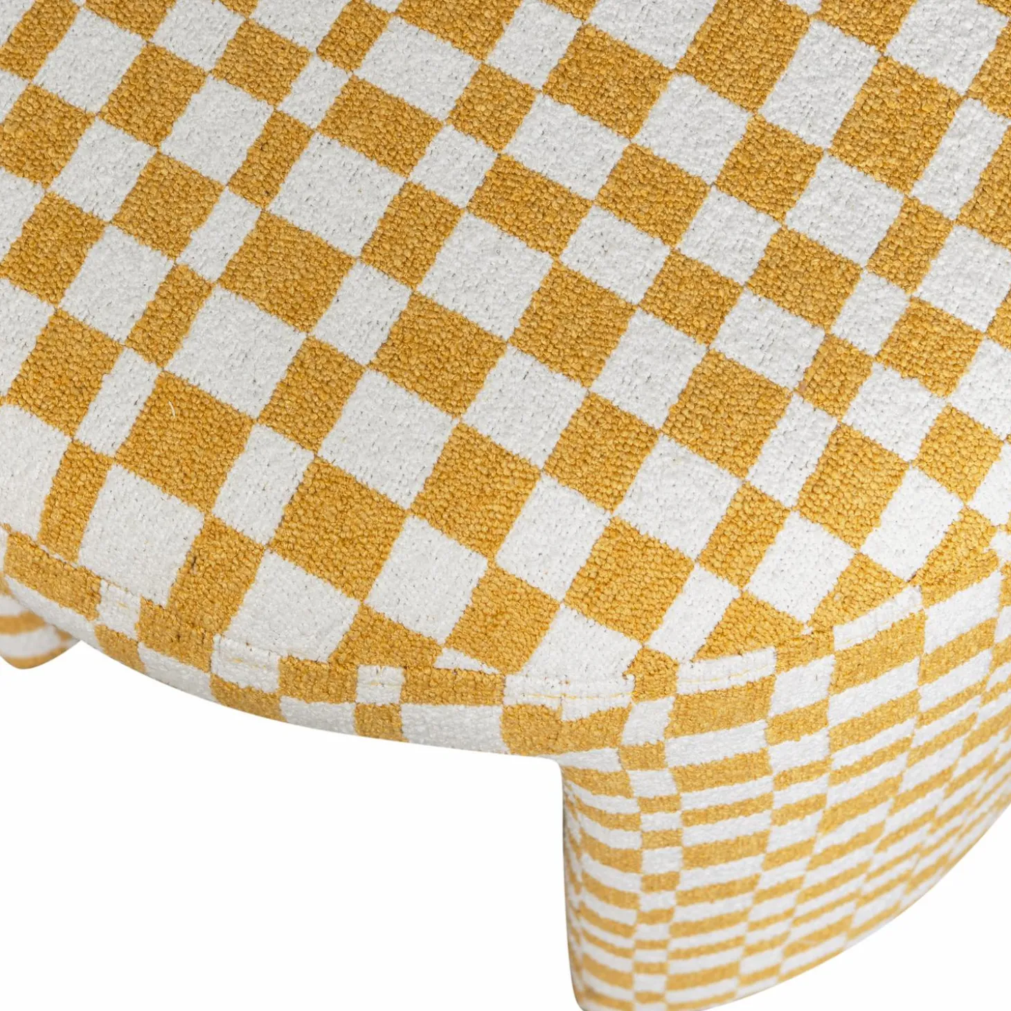 charlie-gestoffeerde-kruk-ruit-nWkWOwkJ-6.webp Online WOOOD Charlie Gestoffeerde Kruk Ruit Dessin Geel