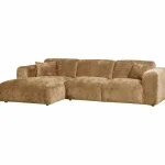 Hot WOOOD Cloud Chaise Longue Bank Links Chenille Honinggeel