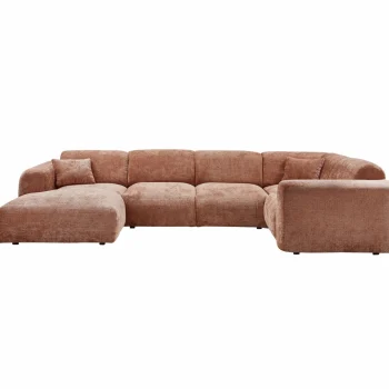 Sale WOOOD Cloud Hoekbank Rechts Geweven Chenille Terra