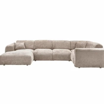 Clearance WOOOD Cloud Hoekbank Rechts Geweven Chenille Naturel